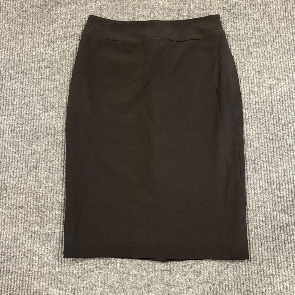 Apostrophe Essentials Womens Size 2 Black Pencil Skirt Knee Length Career Wear